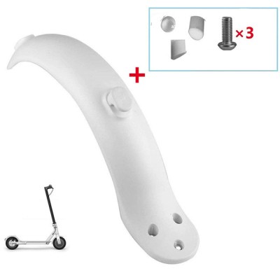 Заднее крыло белое для Xiaomi Mijia M365 (с комплектом)