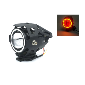 Линзовая фара 12-80V для электросамокатов (жёлтый свет)