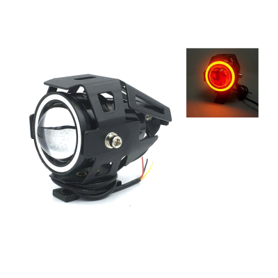 Линзовая фара 12-80V для электросамокатов (жёлтый свет)