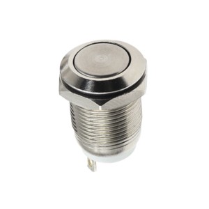 Металлическая кнопка с фиксацией 12мм