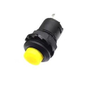 Кнопка с фиксацией DS-428/427 12MM (жёлтая)