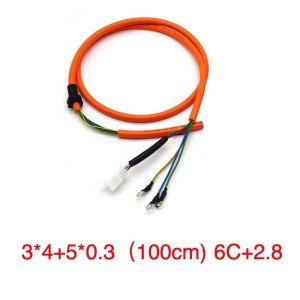 Фазный кабель 3x4+5x0.3 (длинна 100см) 6C+2.8