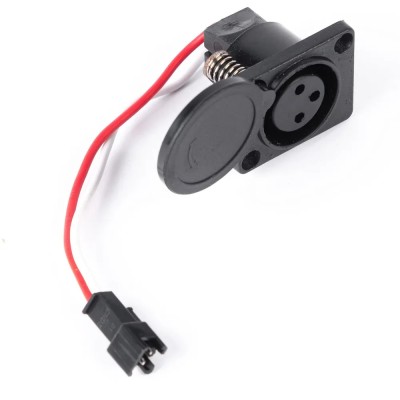 Гнездо (порт) зарядки АКБ 3pin для электровелосипедов (колхозник, монстр)