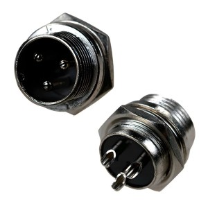 Авиационный разъем GX16 3 Pin штекер (папа)