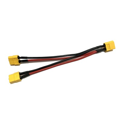 Переходник XT60 папа – 2 × XT60 мама 15 см, 16AWG, FPV разветвитель