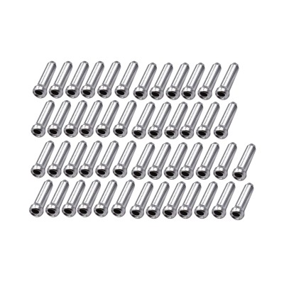 Колпачки (Наконечники) для троса, алюминий (50 штук)