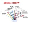 Универсальный контроллер 48/60/64V 1000W 42A для электросамоката / электровелосипеда