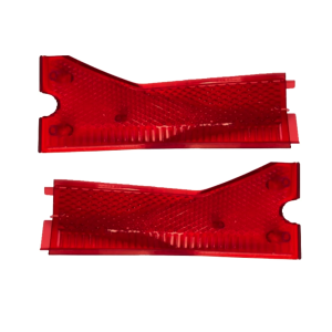 Красные поворотники  (только пластик) для Kugoo M4/Pro (2 штуки)