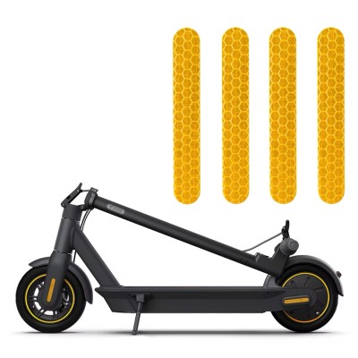 Жёлтые наклейки для Ninebot MAX G30 (4шт.)