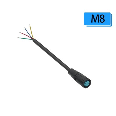 Разъем JULET M8 4PIN F (Мама) с кабелем 24см