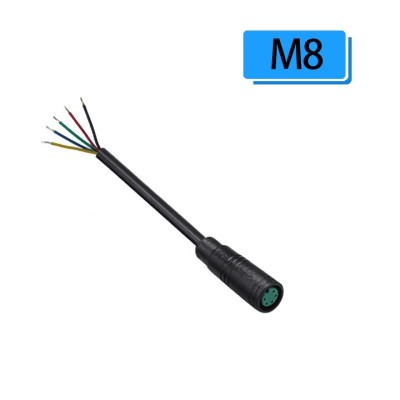 Разъем JULET M8 5PIN F (Мама) с кабелем 24см