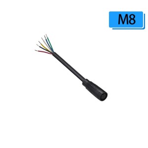 Разъем JULET M8 6PIN F (Мама) с кабелем 24см