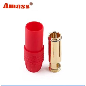 Силовой разъем Amass AS150-F (мама) красный