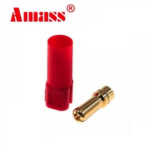 Силовой разъем Amass XT150-M красный (Папа)
