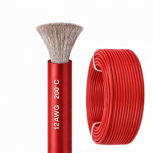 Силиконовый медный провод 12 AWG красный (1 метр)