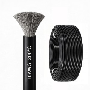 Силиконовый медный провод 16 AWG чёрный (1 метр)