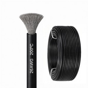 Силиконовый медный провод 26 AWG чёрный (1 метр)