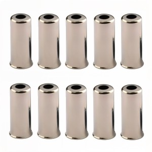 Наконечники оплетки троса тормоза, латунь, 5x10мм (10 штук)