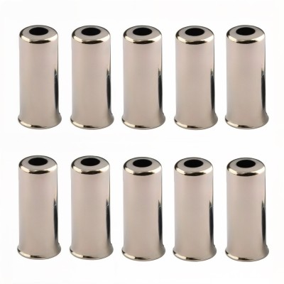 Наконечники оплетки троса тормоза, латунь, 5x10мм (10 штук)