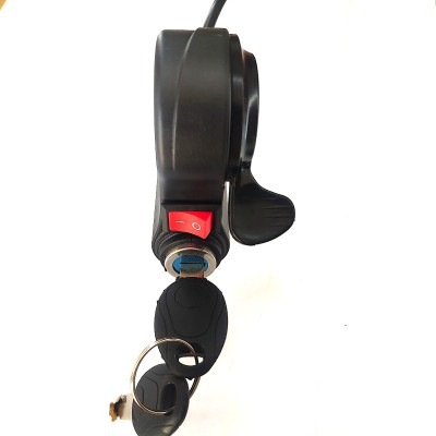 Курок газа, замок зажигания и кнопка (кабель 2 метра)