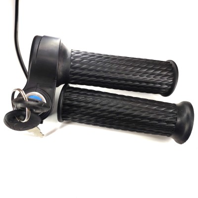 Ручка газа, замок зажигания и грипса (кабель 2 метра)