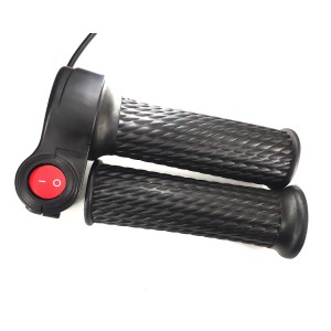 Ручка газа, кнопка и грипса (кабель 2 метра)