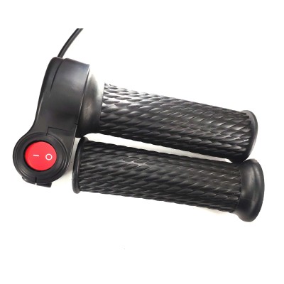 Ручка газа, кнопка и грипса (кабель 2 метра)