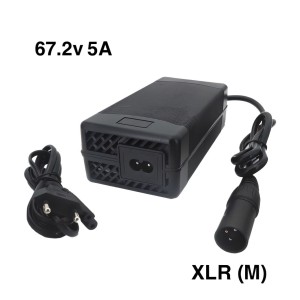 Зарядное устройство 67.2V 5A XLR (M) (с кулером)