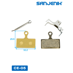 Керамические тормозные колодки Sanjenik CE-05 для велосипедов и электросамокатов