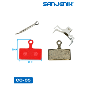 Медные тормозные колодки Sanjenik CO-05 для велосипедов и электросамокатов