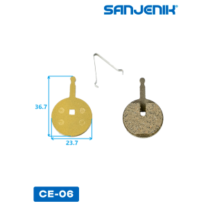 Керамические тормозные колодки Sanjenik CE-06 для велосипедов и электросамокатов