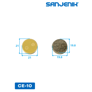 Керамические тормозные колодки Sanjenik CE-10 для велосипедов и электросамокатов