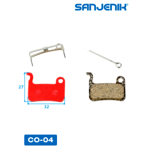 Медные тормозные колодки Sanjenik CO-04 для велосипедов и электросамокатов