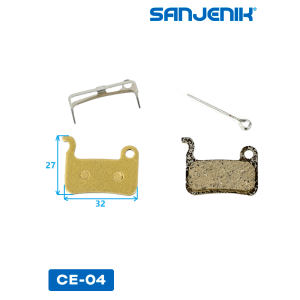 Керамические тормозные колодки Sanjenik CE-04 для велосипедов и электросамокатов