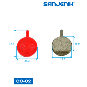 Медные тормозные колодки Sanjenik CO-02 для велосипедов и электросамокатов