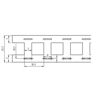 Никелевая лента для сварки аккумуляторов 18,5х2P-0,15
