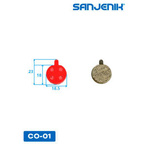 Медные тормозные колодки Sanjenik CO-01 для велосипедов и электросамокатов