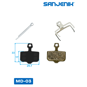 Тормозные колодки Sanjenik MD-03 для велосипедов и электросамокатов