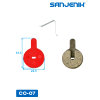 Медные тормозные колодки Sanjenik CO-07 для велосипедов и электросамокатов
