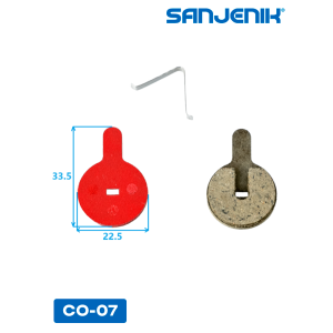 Медные тормозные колодки Sanjenik CO-07 для велосипедов и электросамокатов