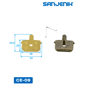 Керамические тормозные колодки Sanjenik CE-09 для велосипедов и электросамокатов